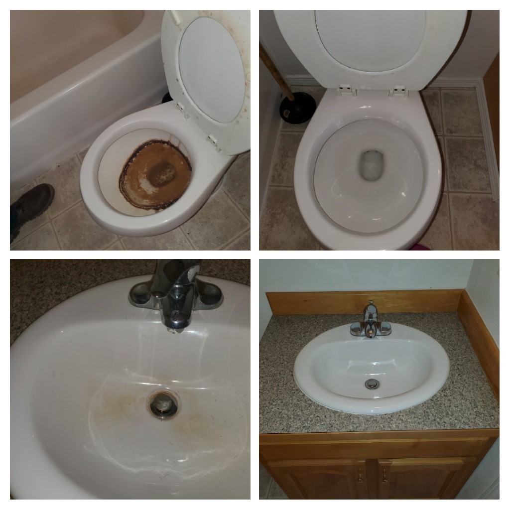 BEFORE AND AFTER SINK